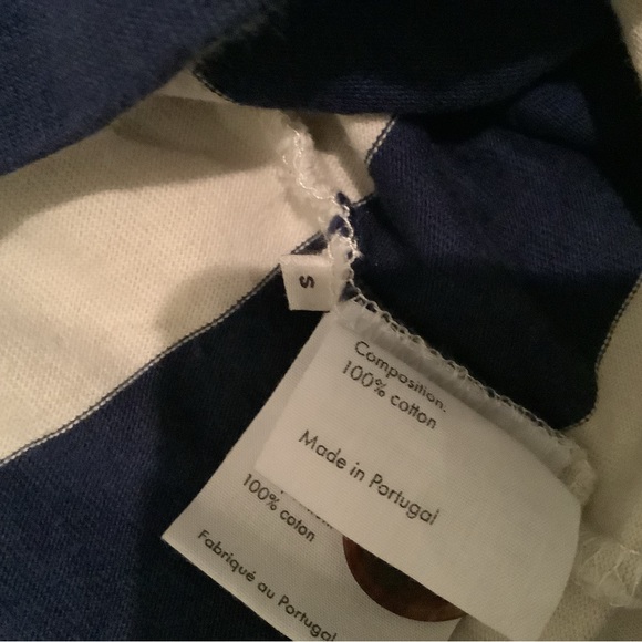 M.i.h. MIH Jeans navy blue white strip buttons on left arm cotton - Picture 4 of 5